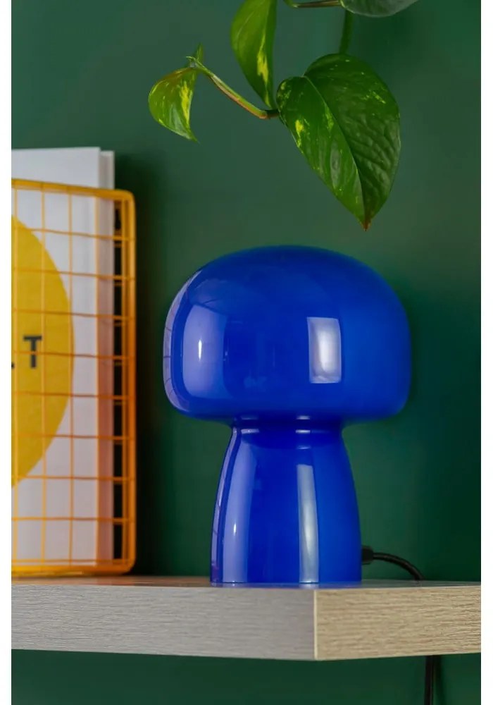 Lampada da tavolo blu (altezza totale 20 cm) Fervor – Leitmotiv