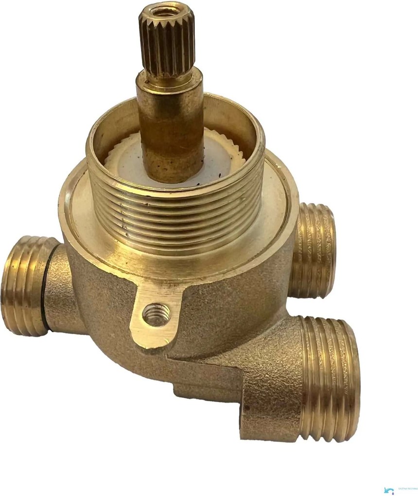 Valvola miscelatrice EYN DEL1759 per pannello doccia in oro ottone