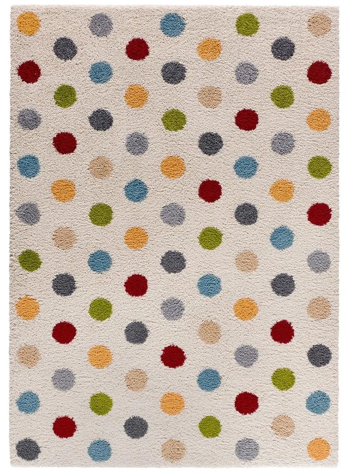 Tappeto crema 160x230 cm Norge Dots - Universal