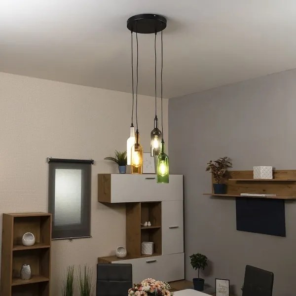 Globo 28048-4H - Lampadario su filo LEVITO 4xE27/8W/230V