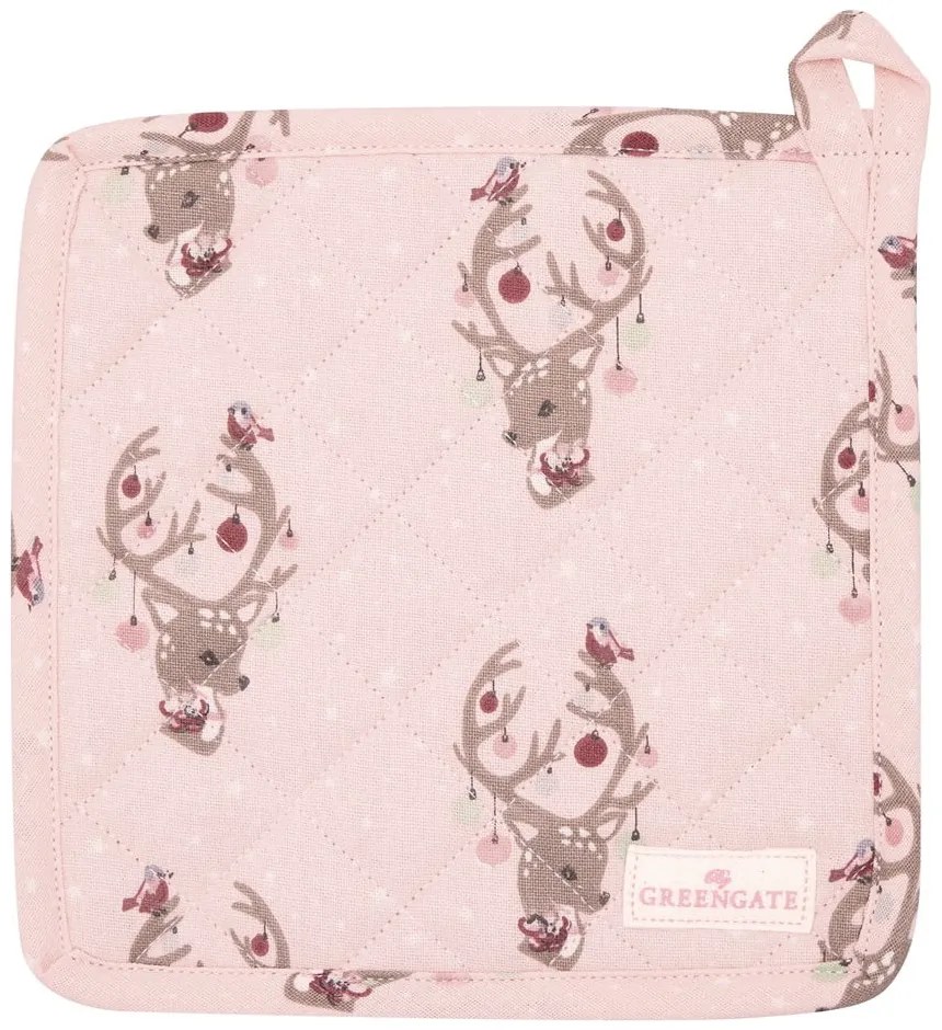 Set di 2 guanti da cucina in cotone rosa Dina - Green Gate