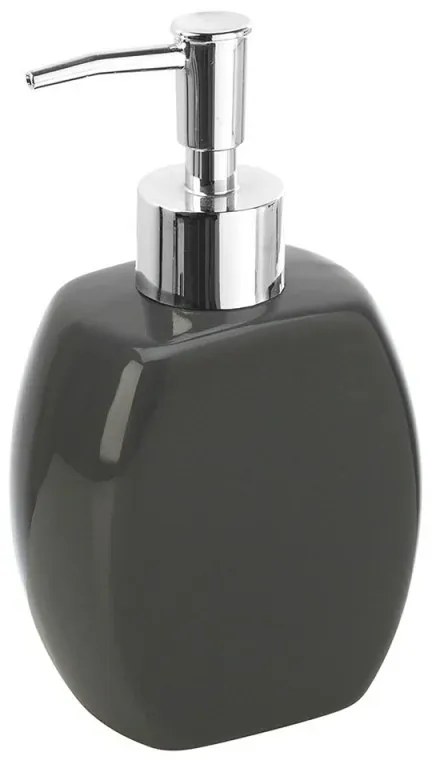 Dispenser sapone liquido da appoggio ceramica grigio