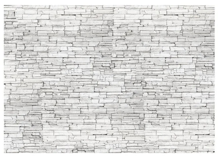 Fotomurale  White Brick  Colore Bianco, Dimensioni e Misure 150x105