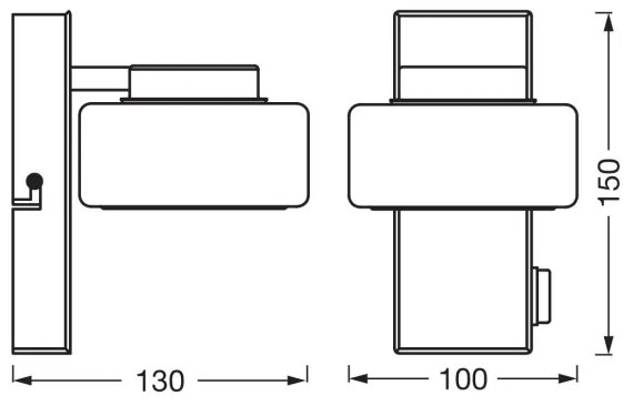 Osram - Applique da parete per bagno ORBIS FLAME LED/5,5W/230V IP44 bianca