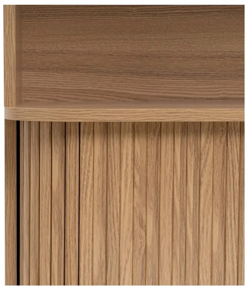 Libreria di colore naturale con effetto rovere 80x172x40 cm Elia – Casa Selección