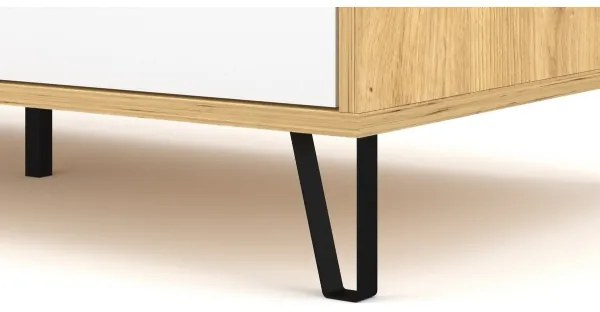 Tavolino da salotto SULA rovere artisan/bianco