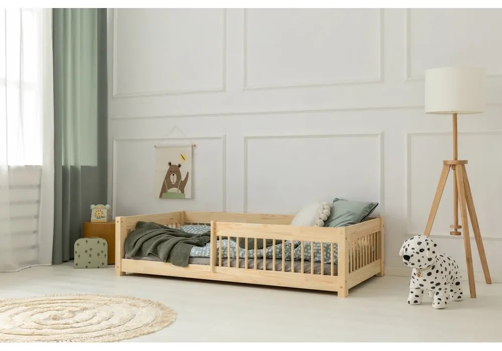 Letto per bambini in legno di pino in colore naturale 70x140 cm Mila CPW - Adeko