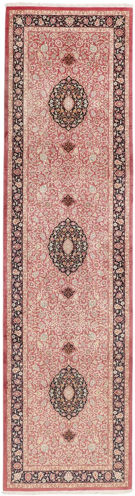 Ghom Tappeto 80 x 300 (Iran) Annodato A Mano