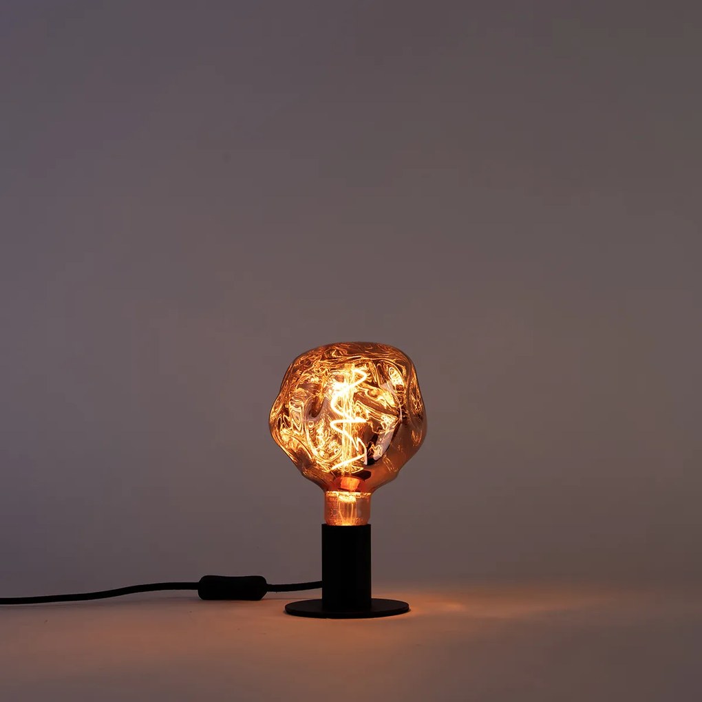 Lampadina LED dimmerabile E27 G125 rosa 4W 70lm 1800K