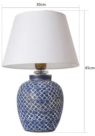 Lampada da tavolo 1xE27/40W/230V blu