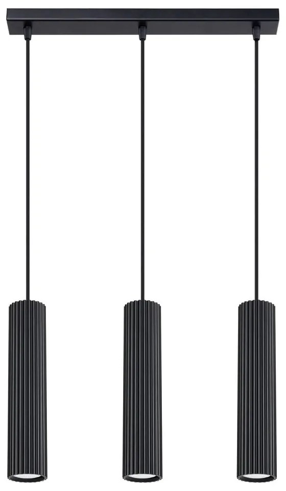 Lampadario nero Gleam – Sollux