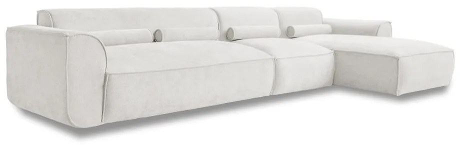 Divano angolare componibile bianco (con penisola a destra) Flex Felix – Miuform