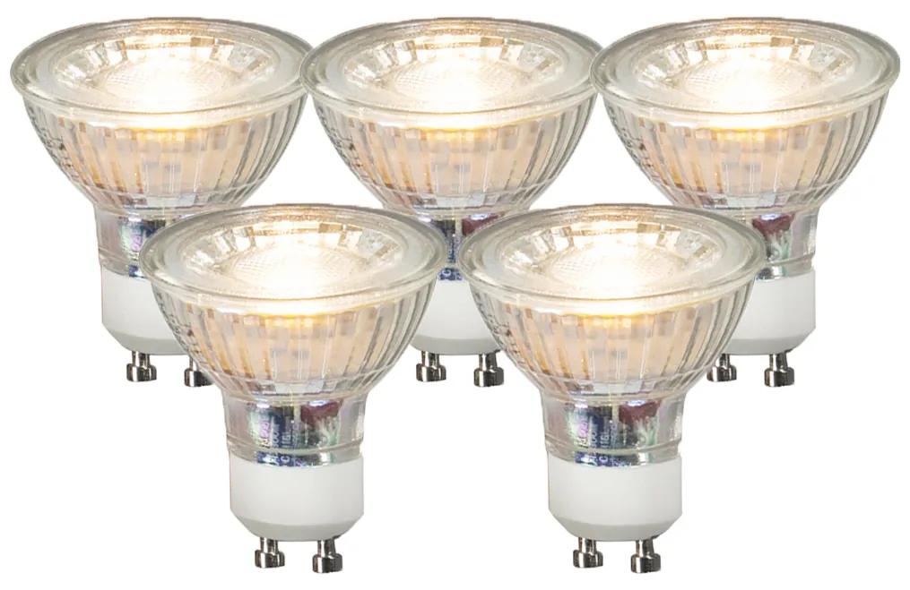 Set di 5 lampade LED GU10 COB 3.5W 330 lm 3000K