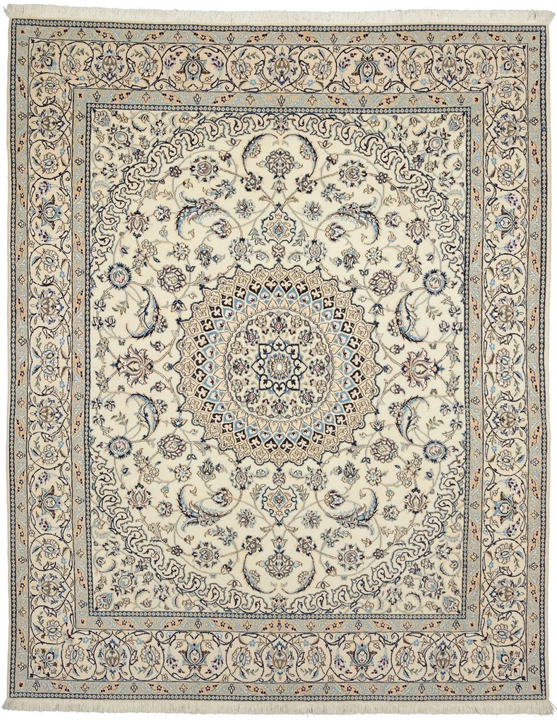 Nain Tappeto persiano 200 x 250 Beige (Iran) Annodato A Mano