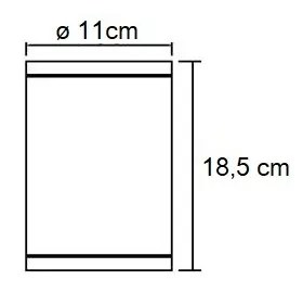 Applique da Soffitto - E27 Bianca IP65 Base E27