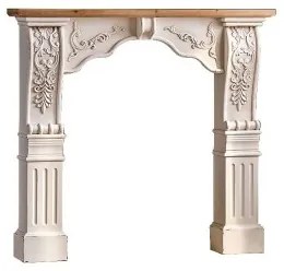 Cornici camini DKD Home Decor Abete Legno MDF 120 x 27 x 110,5 cm
