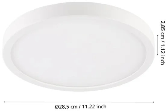Eglo 900277 - LED Plafoniera da bagno ARGOLIS LED/20,5W/230V IP44 bianco