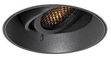 Faretto da incasso moderno nero GU10 rotondo senza cornice - Oneon Honey