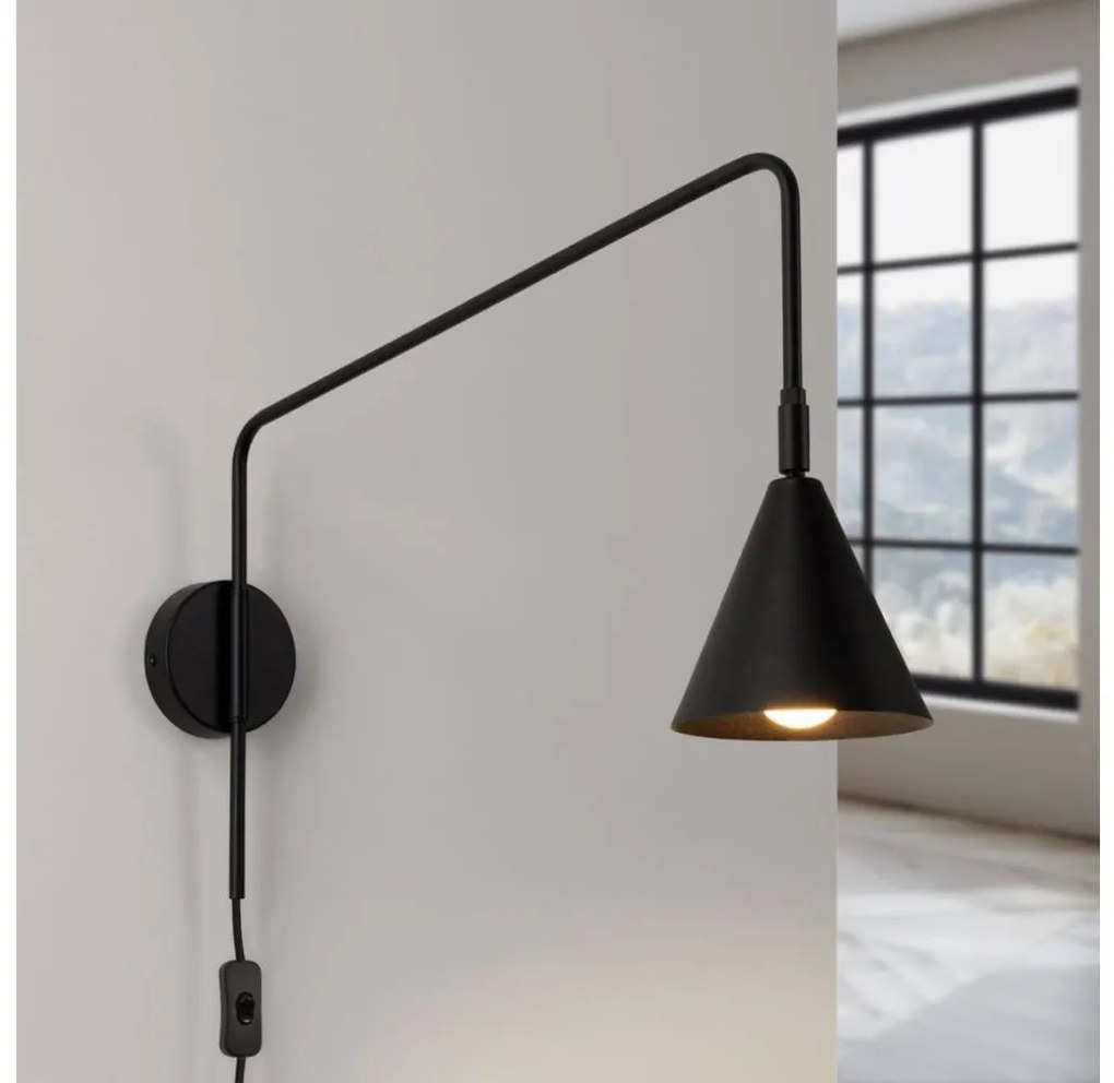 Sollux SL.1697 - Applique NOX 1xE14/10W/230V nero