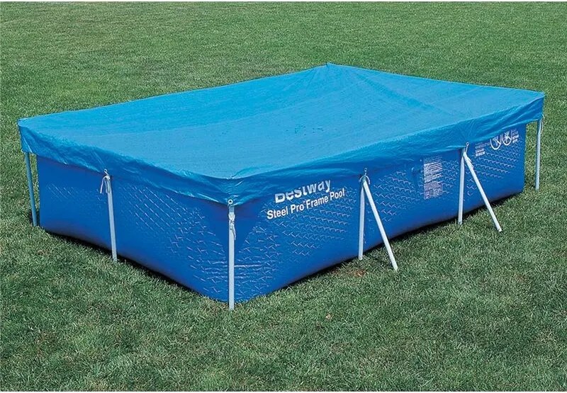 Telo di Copertura per Piscina Frame Fuori Terra Rettangolare 300x201 cm Drenante