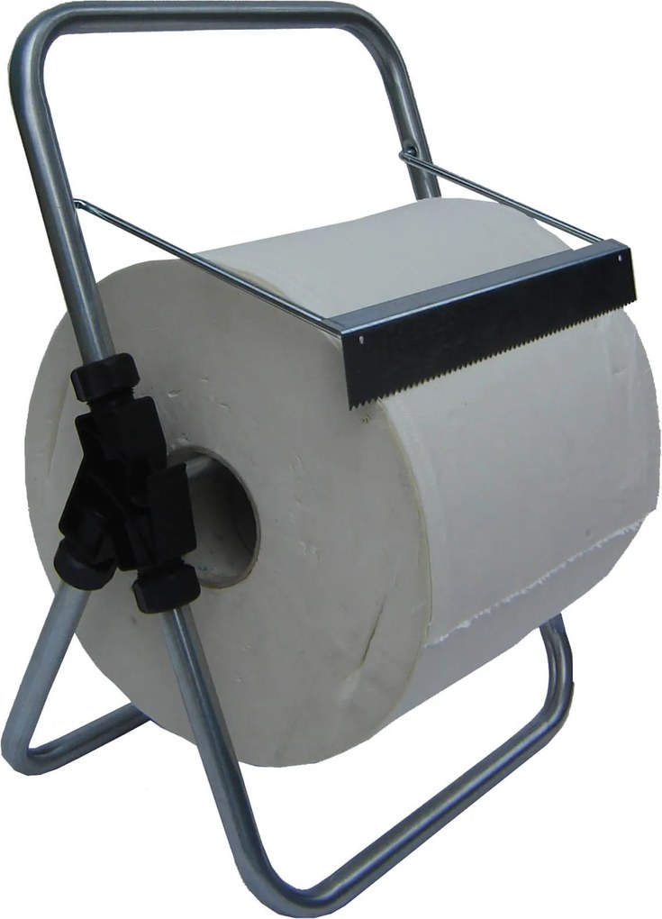 Porta Rotolo a Cavalletto da Banco per Carta Asciugamani Multiuso 30 cm in Acciaio 8055E Agrati...
