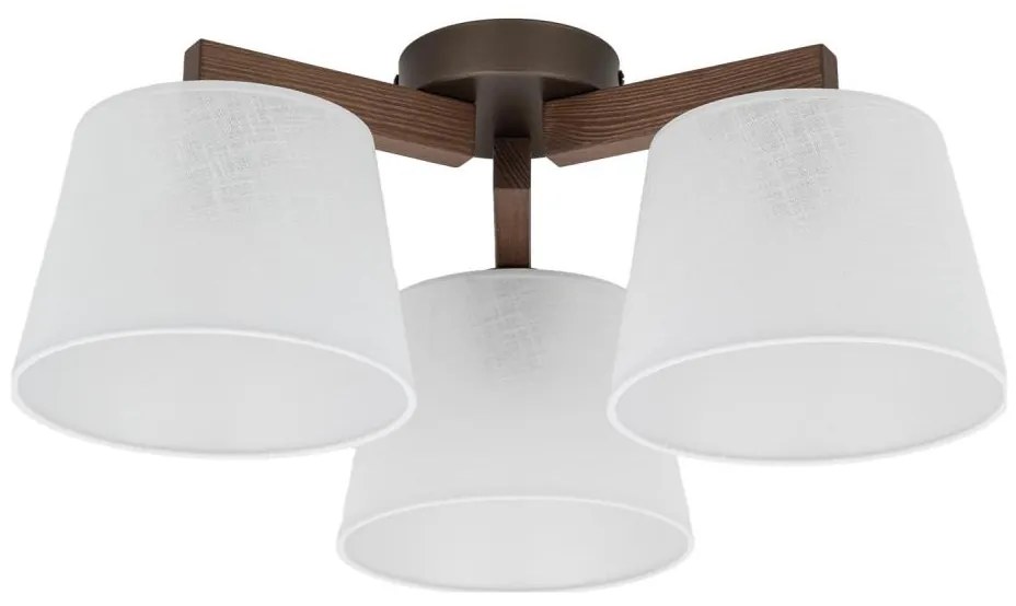 Brilagi - Plafoniera da soffitto LATTE 3xE27/15W/230V pino/bianco