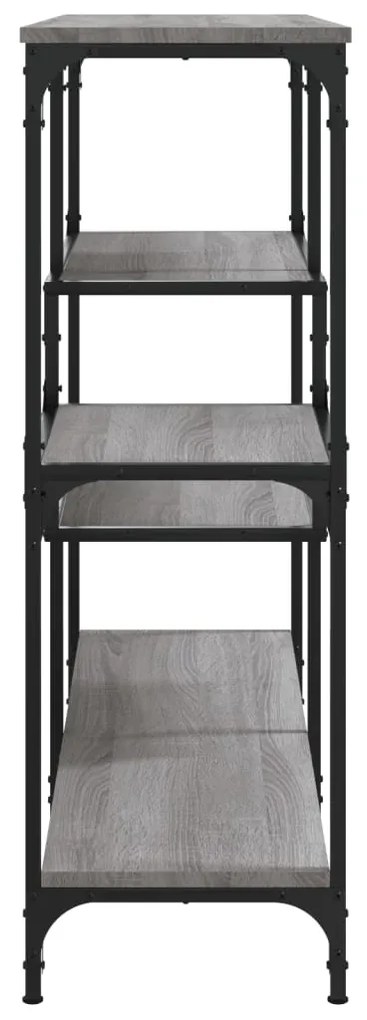 Tavolo consolle grigio sonoma 103x32x95 cm in legno multistrato