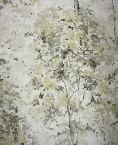 Tapete Lochwood von Osborne & Little - Charcoal/ Gold