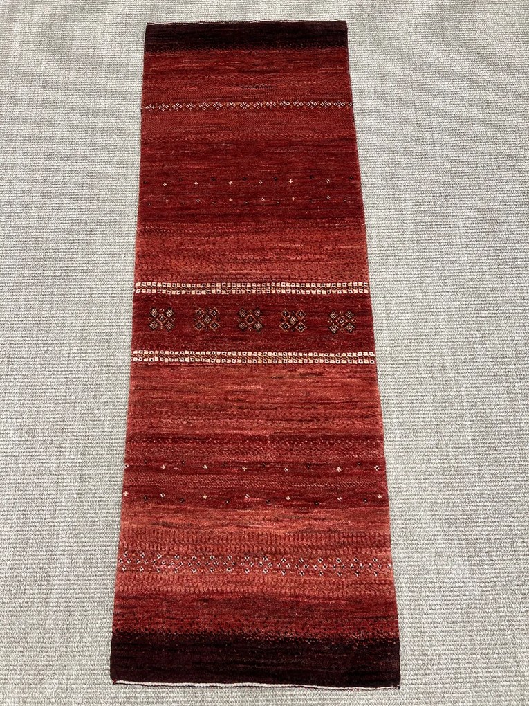 Loribaft Tappeto 150x50 Rosso (Iran) Annodato A Mano