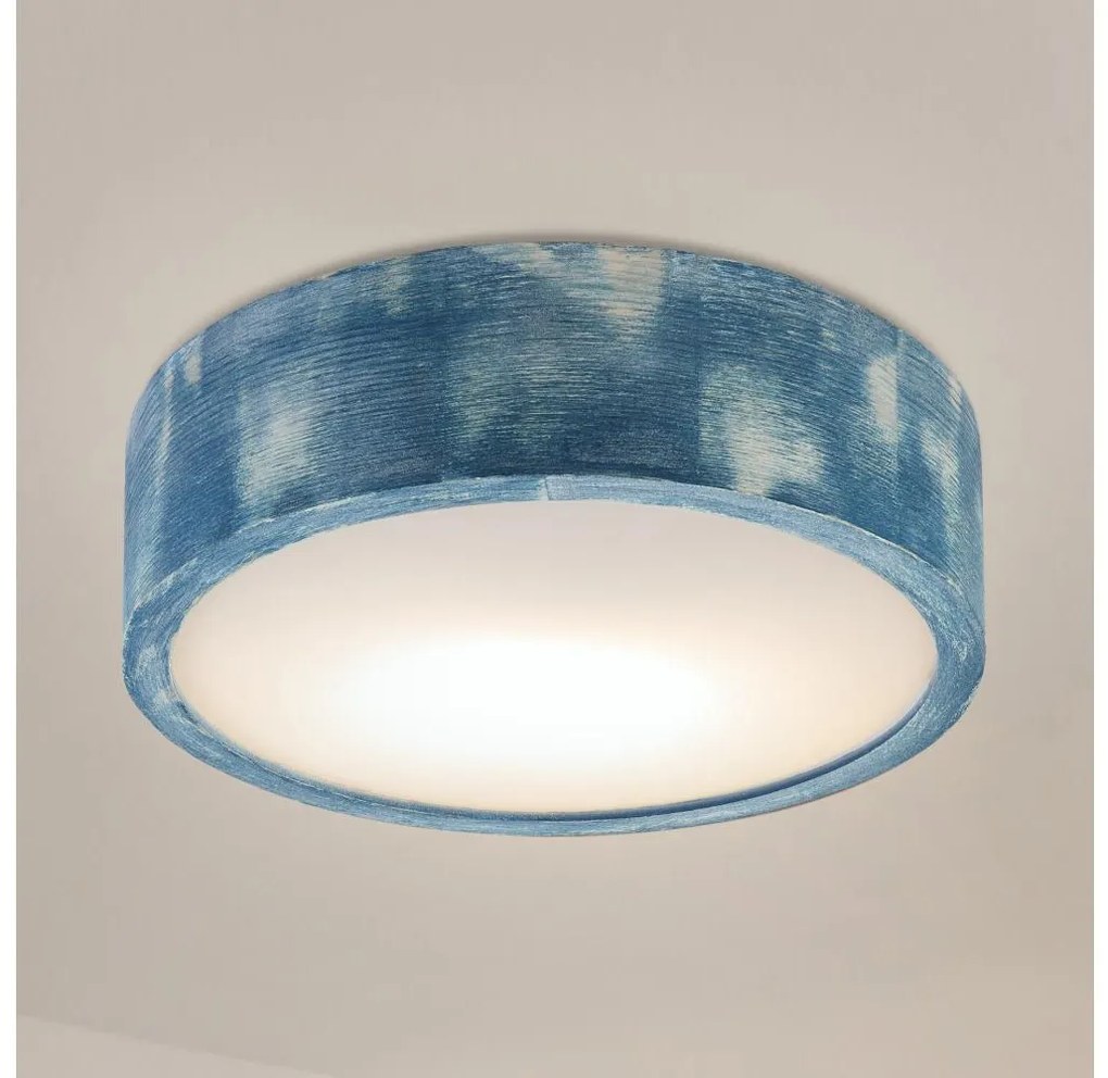 Brilagi - Plafoniera PINO 1xE27/15W/230V pino/blu Ø 27,5 cm