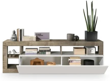 Mobile TV LENOR bianco/marrone