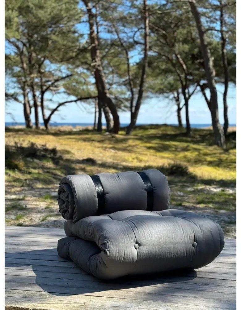 Design OUT™ Buckle Up, poltrona per esterni grigio scuro Out Buckle Up - Karup Design