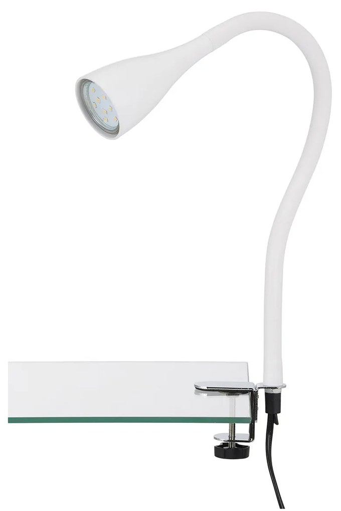 Lampada Da Tavolo Nordico Elasti Metallo Bianco 1 Luce Gu10