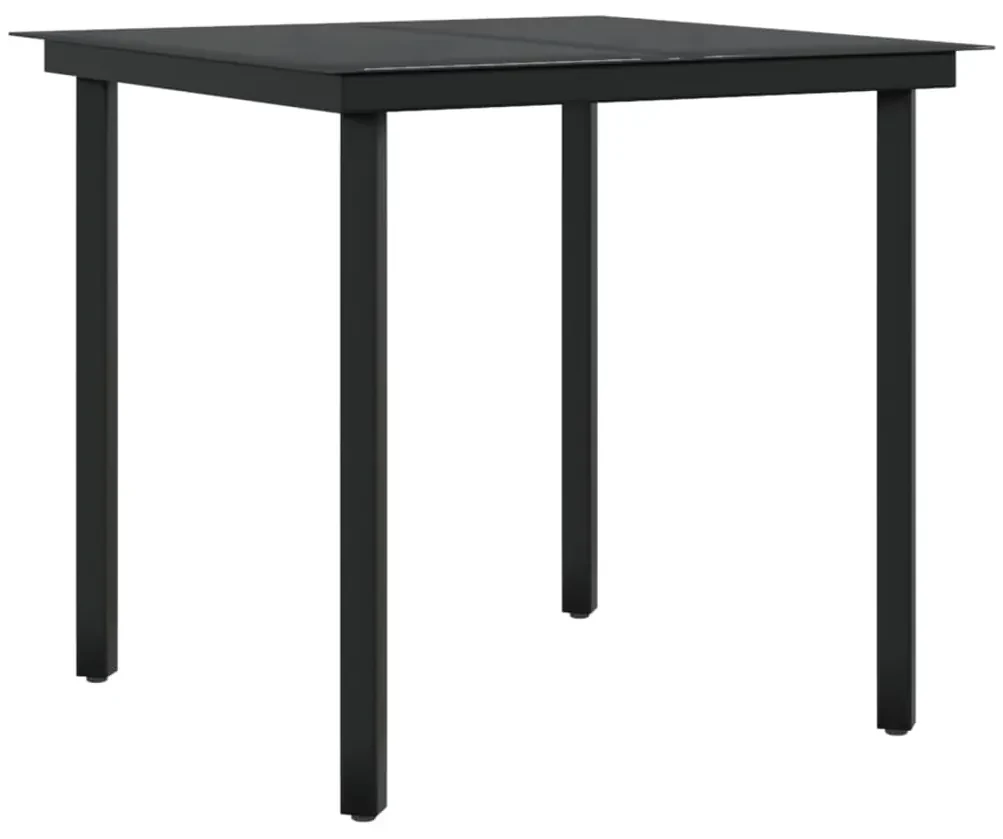 Set da pranzo per giardino 5 pz con cuscini marrone