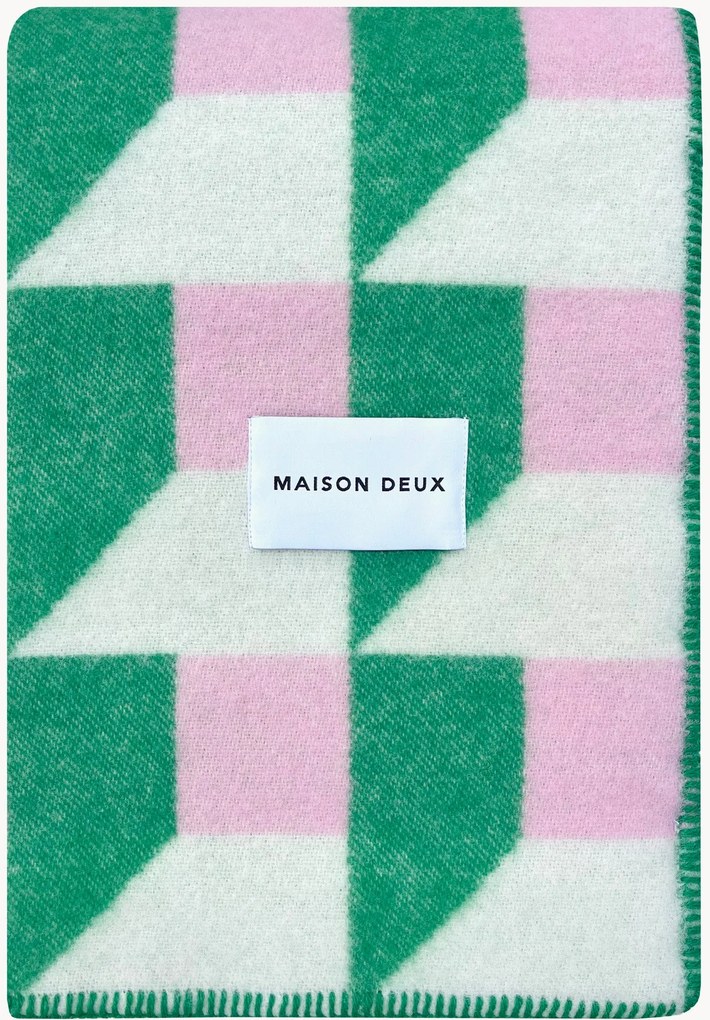 Coperta in lana Cubics