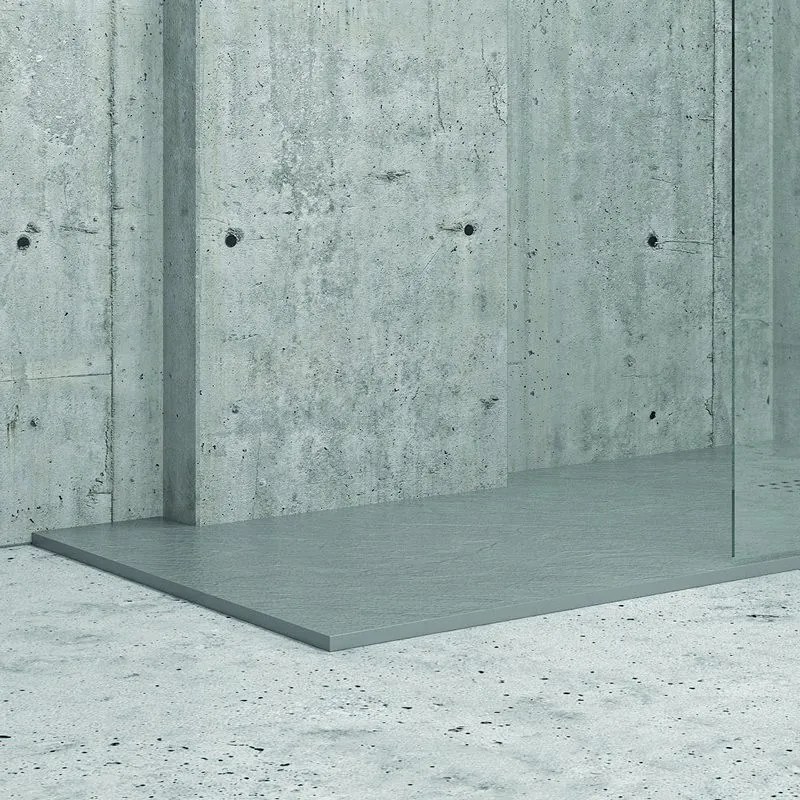 Piatto doccia pietra 140x70 colore grigio cemento - KAMALU