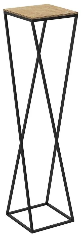 Portafiori 100x24 cm nero