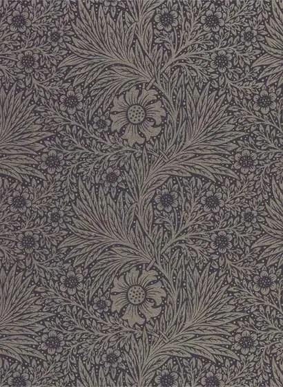 Tapete Pure Marigold von Morris & Co. - Black Ink