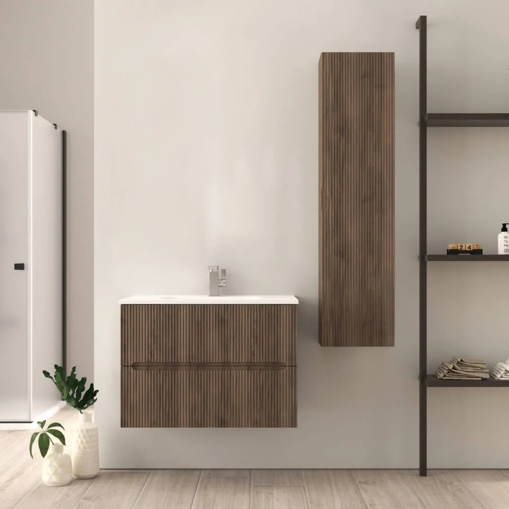 Mobile bagno Noce cannetato 80 cm Riga