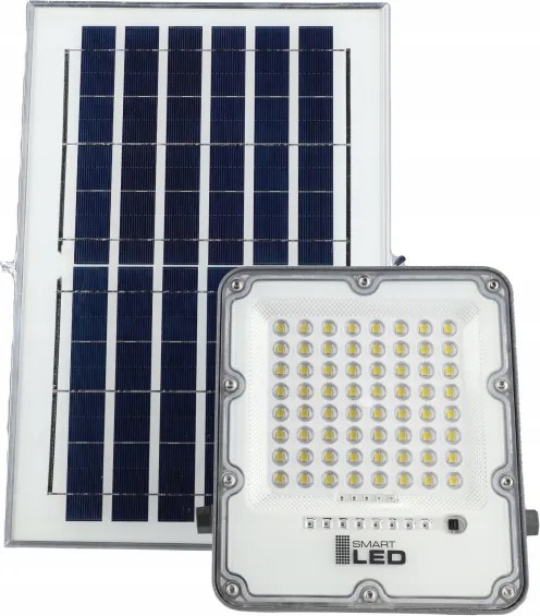 Proiettore solare dimmerabile a LED/50W/3,2V 5000K 6000 mAh IP65 nero + telecomando