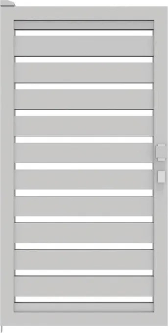 Cancello manuale battente Maia120-40 ALBA in alluminio bianco, reversibile, L 100 x H 160 cm
