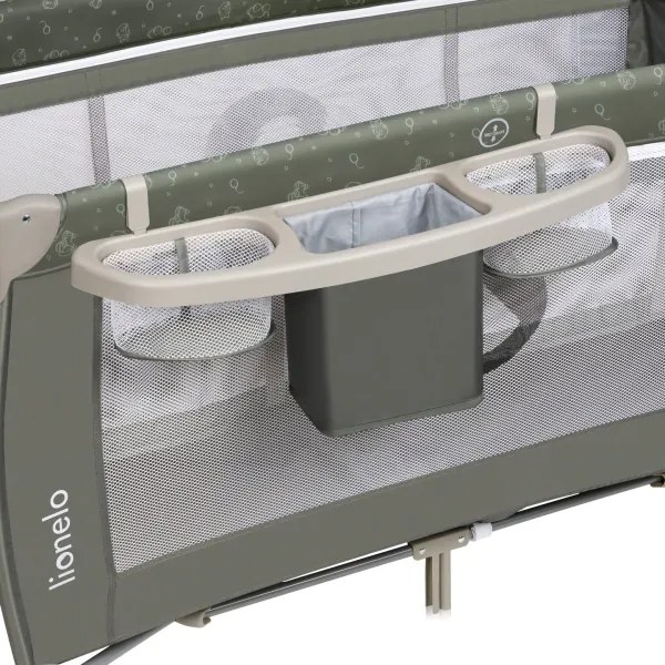 Lionelo - Lettino da viaggio SVEN PLUS Beige Oliva