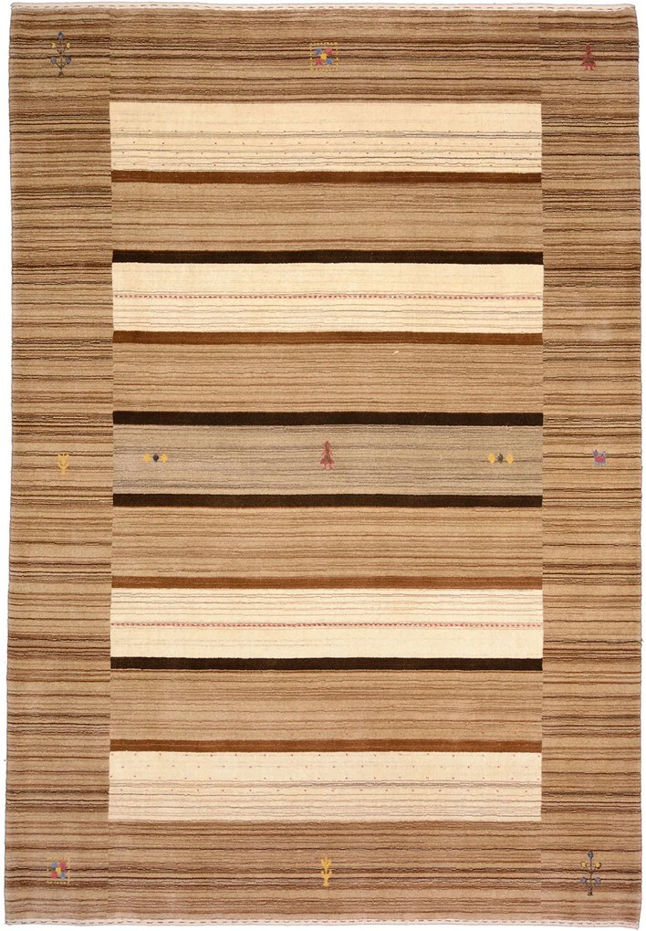 Loribaft Tappeto 200 x 290 Beige (Indian) Annodato A Mano