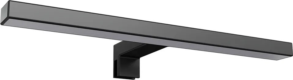 Lampada LED da Specchio 30cm Nera 4W - Doppia Installazione Colore Bianco Naturale 4.000K