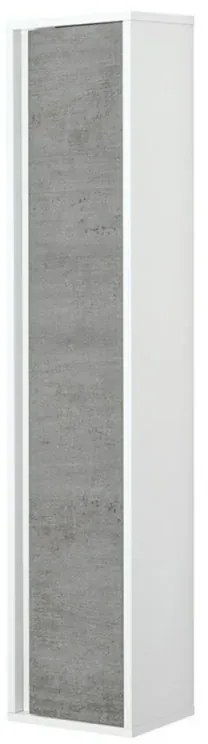 Pensile bagno sospeso Duble H. 150 cm grigio industrial con anta reversibile