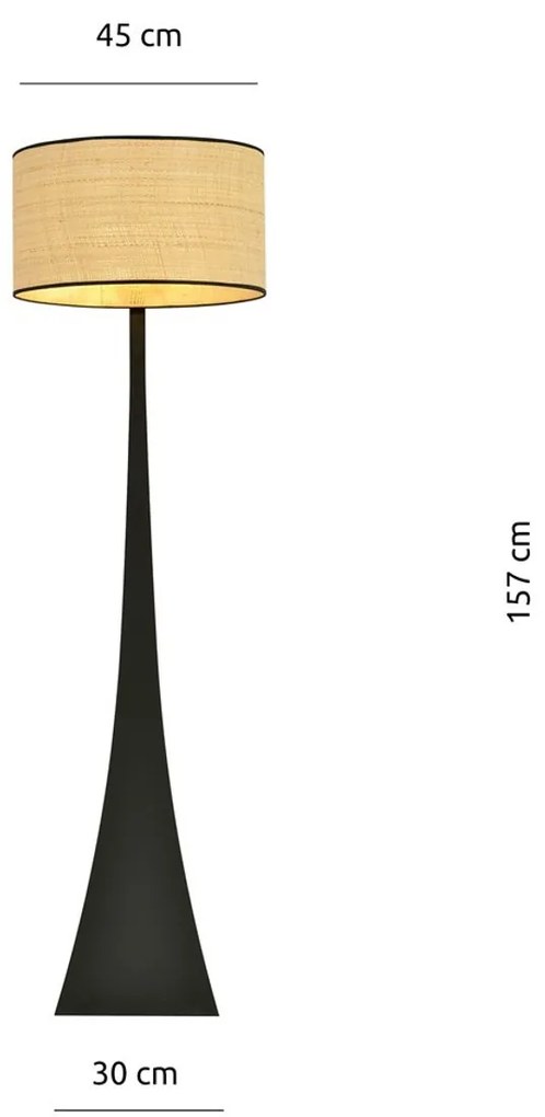Lampada da Terra ESTRELLA LP1 in Acciaio E27
