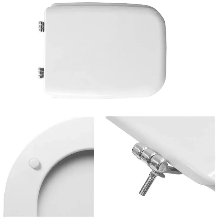 Coperchio water Ideal Standard Conca bianco europeo in legno rivestito con cerniere