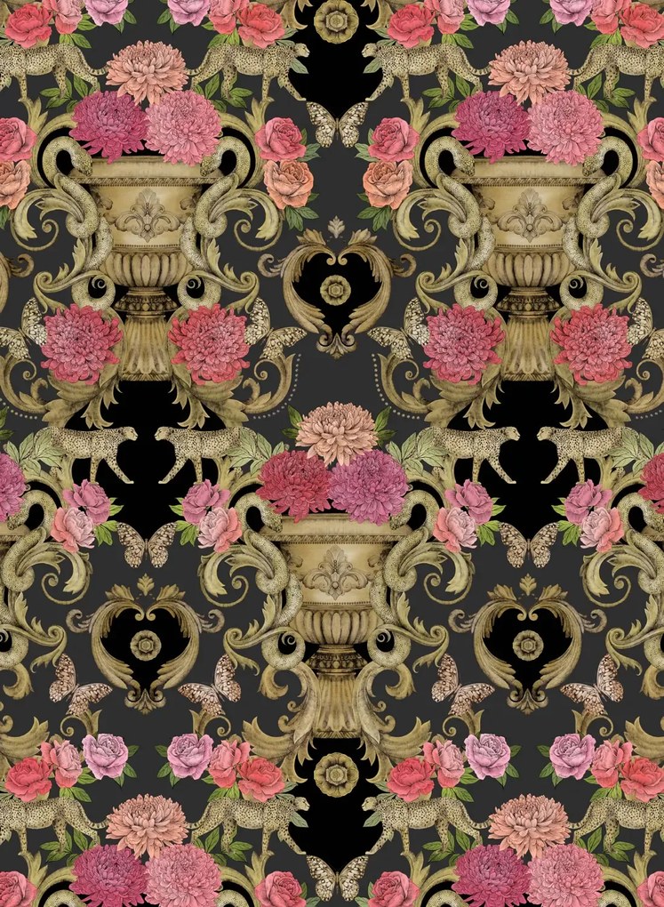 Matthew Williamson Carta da parati Chateau - Noir