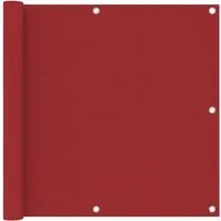 Paravento da Balcone Rosso 90x500 cm in Tessuto Oxford 135038