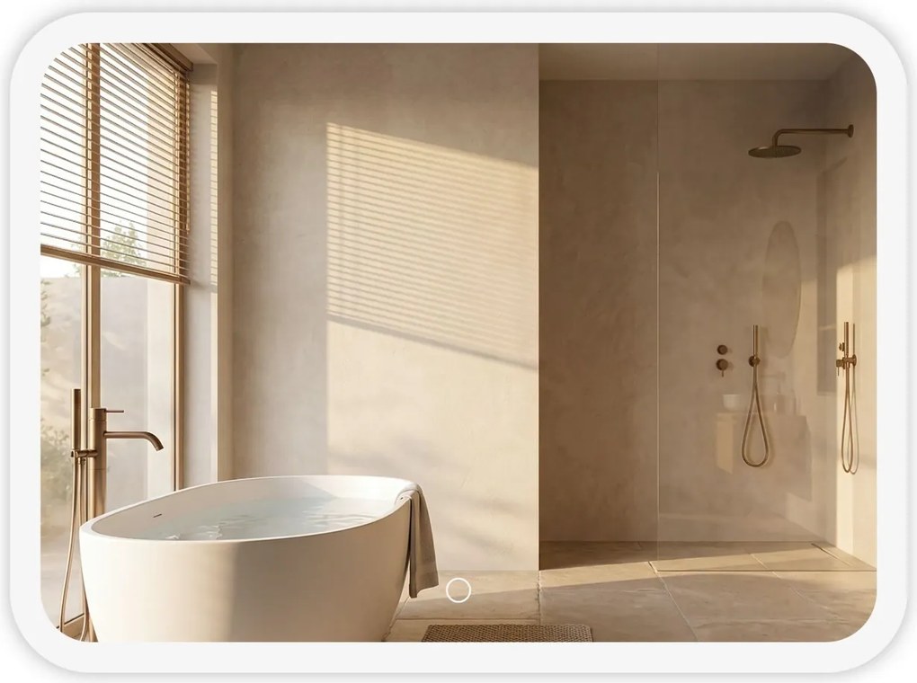 Specchio LED da parete TOP-3 – 80x60 cm